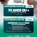 Reforço em idosos com 70 anos ou mais e 1ª dose em jovens de 12 a 17 anos, hoje (18) em Lauro de Freitas