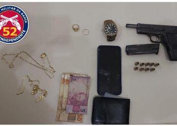 Bigode é preso em flagrante por porte de arma de fogo