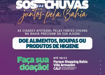 Prefeitura de Lauro de Freitas inicia campanha de arrecadação para ajudar vítimas das chuvas na Bahia