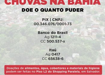 S.O.S. Chuvas na Bahia; veja a situação em vídeo